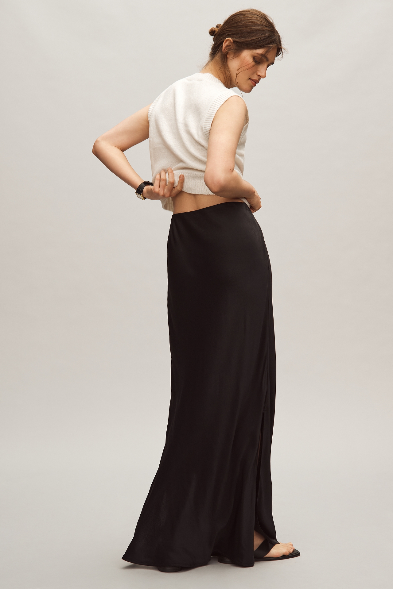 The Tilda Maxi Slip Skirt: Side Slit Edition