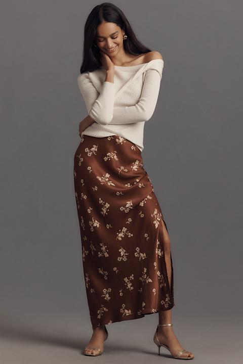 The Tilda Maxi Slip Skirt: Side-Slit Edition