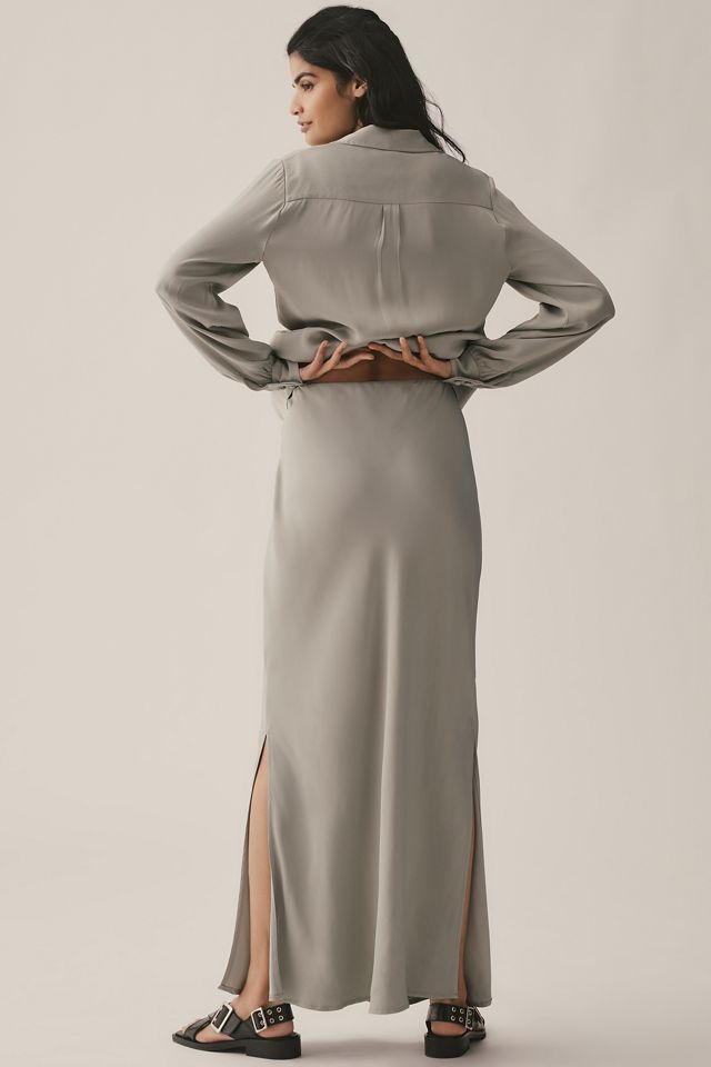 The Tilda Maxi Slip Skirt: Side Slit Edition