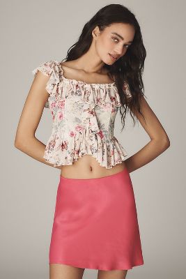 The Tilda Mini Slip Skirt