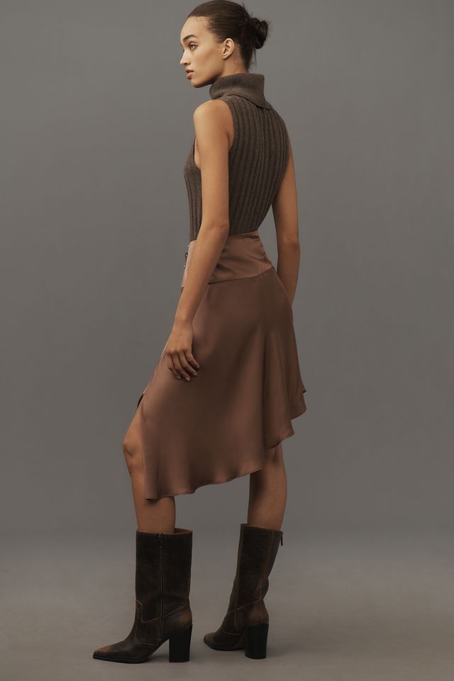 Jupe mi-longue asymétrique By Anthropologie #1