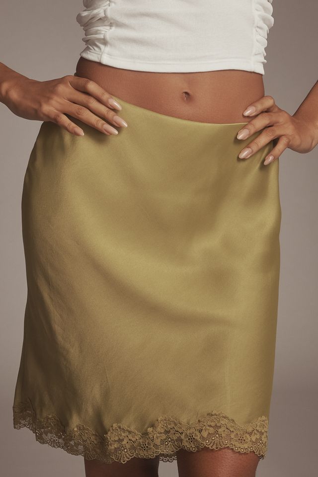 The Tilda Knee-Length Slip Skirt: Scallop Lace Edition #1
