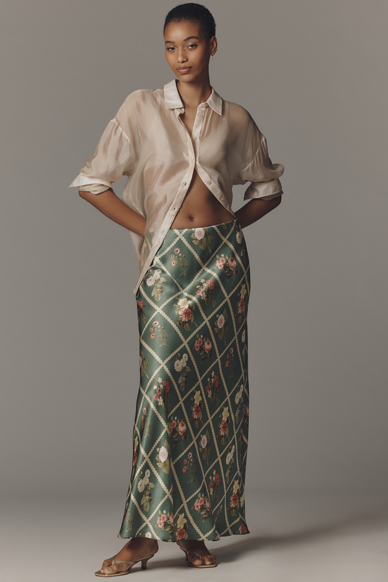 Tilda A-Line Maxi Slip Skirt