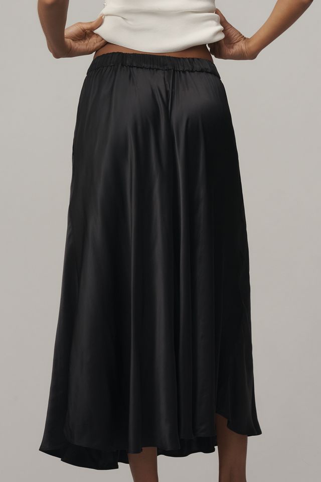 Maeve Circle Satin Midi Skirt #2