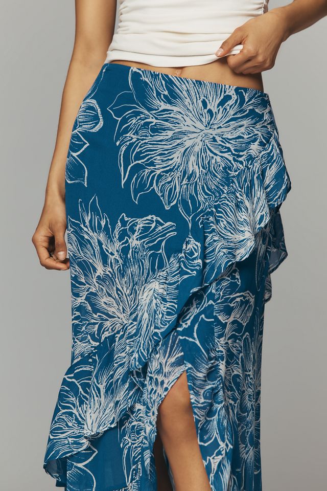 By Anthropologie Ruffle Cascade Skirt | Anthropologie