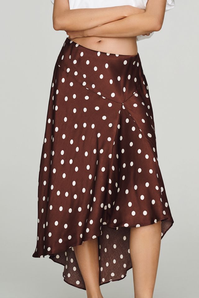 Maeve Satin High-Low Slip Skirt #2