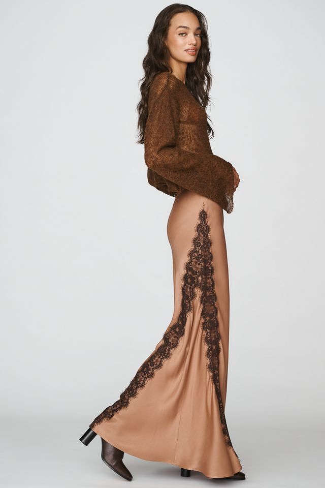 The Tilda Lace-Trim Maxi Slip Skirt #2