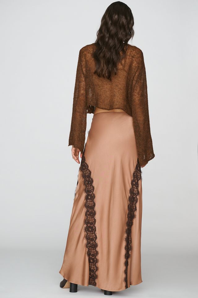 The Tilda Lace-Trim Maxi Slip Skirt #3