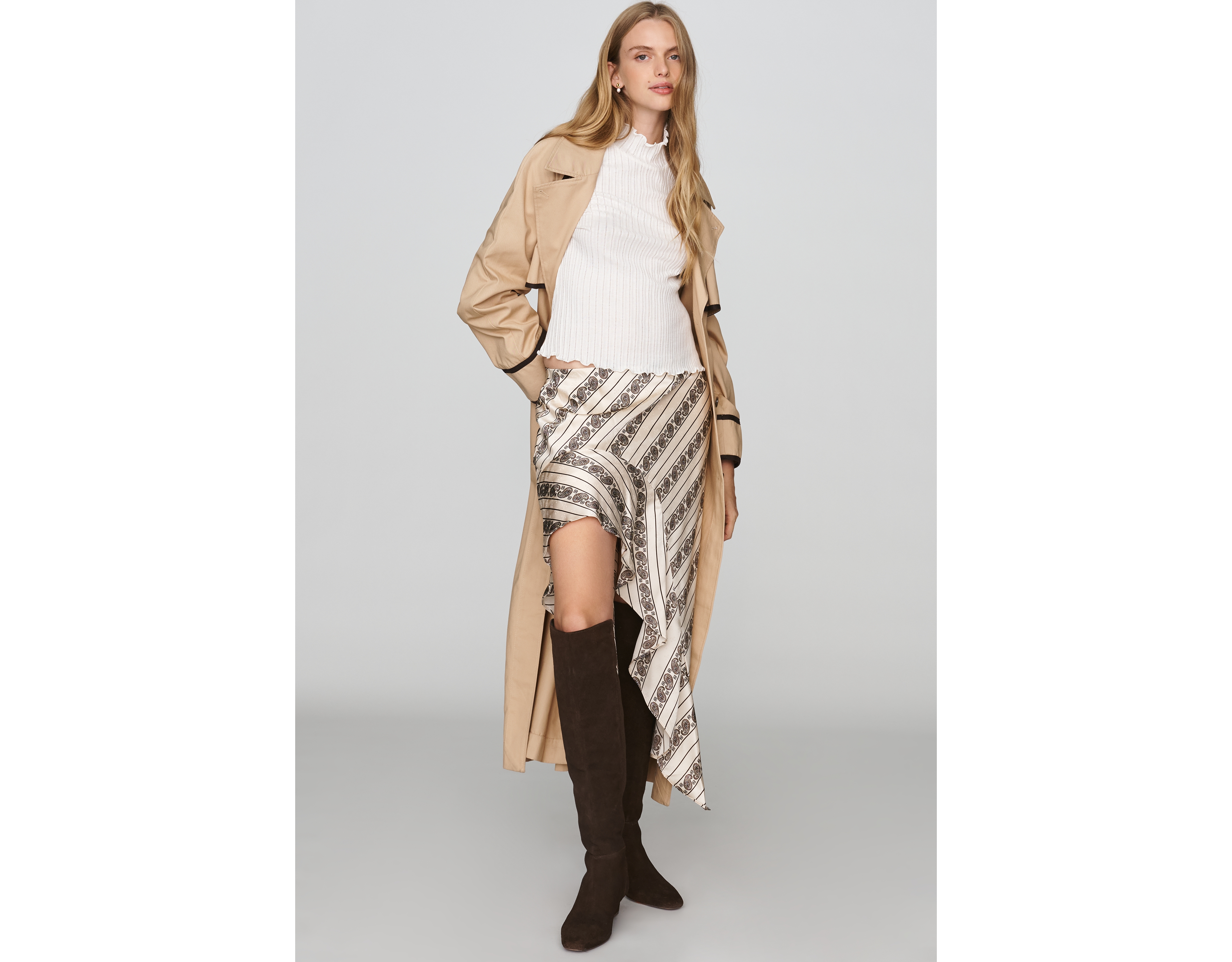 Maeve Asymmetrical Hanky-Hem Skirt
