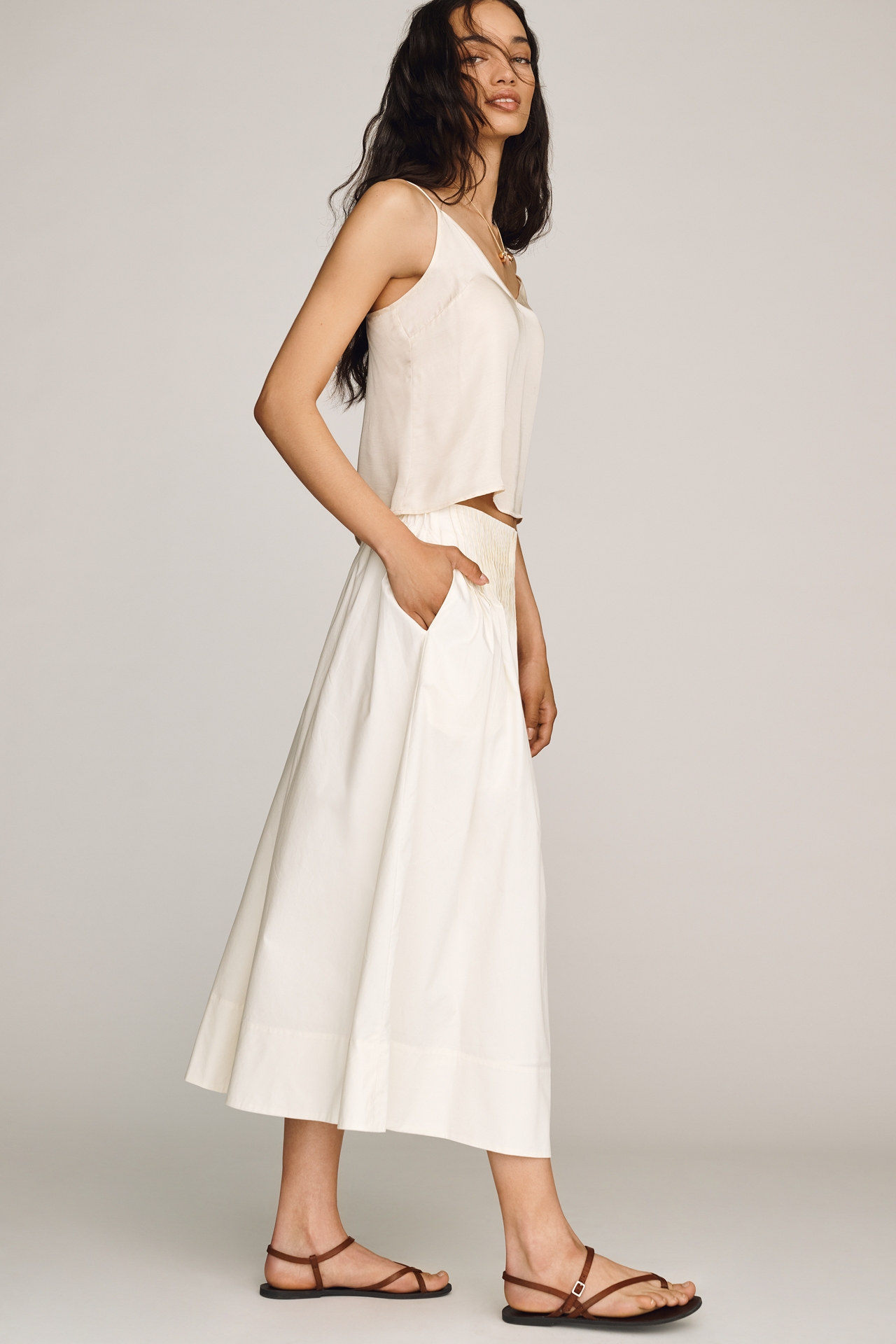 Find Me Now Cotton Full Maxi Skirt