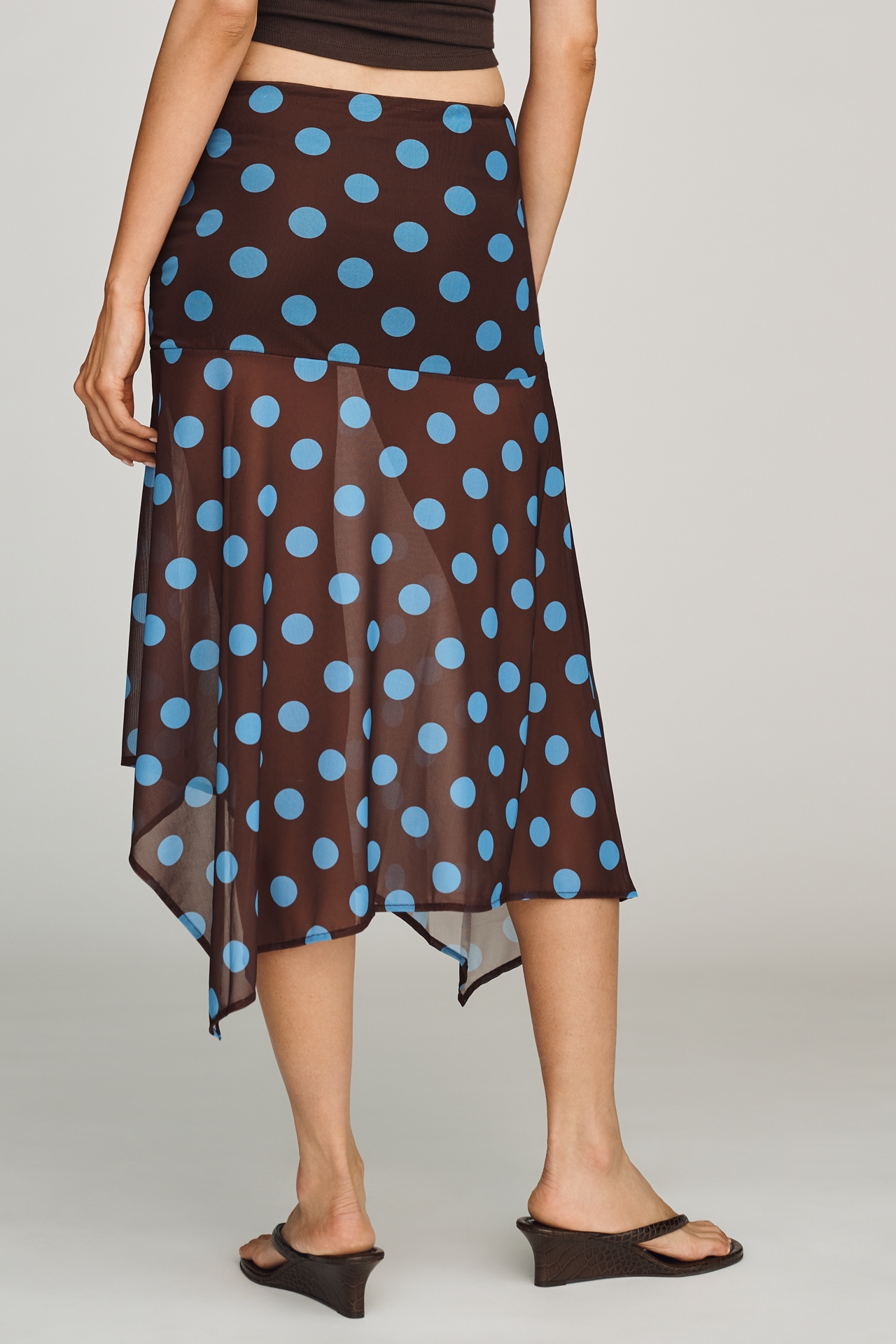 Find Me Now Printed Mesh Midi Skirt