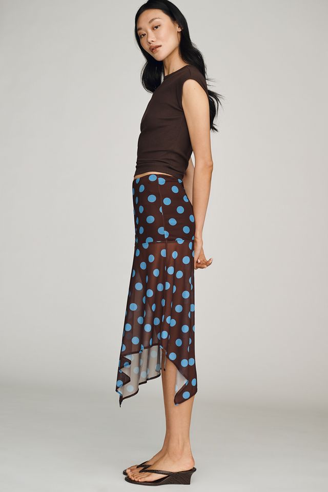 Find Me Now Printed Mesh Midi Skirt #3