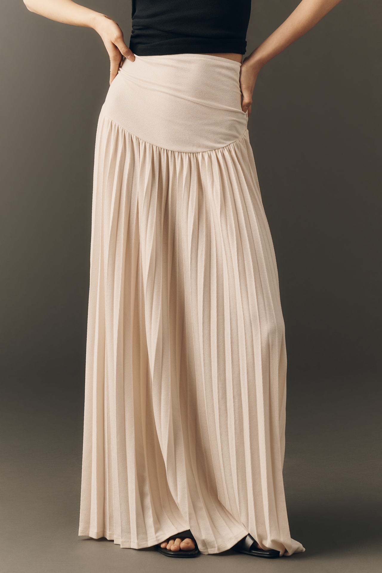 Lioness Field of Dreams Pleated Maxi Skirt