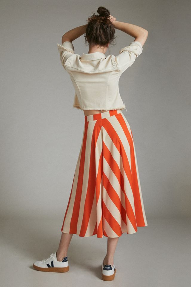 Ilsa Striped Midi Skirt #1