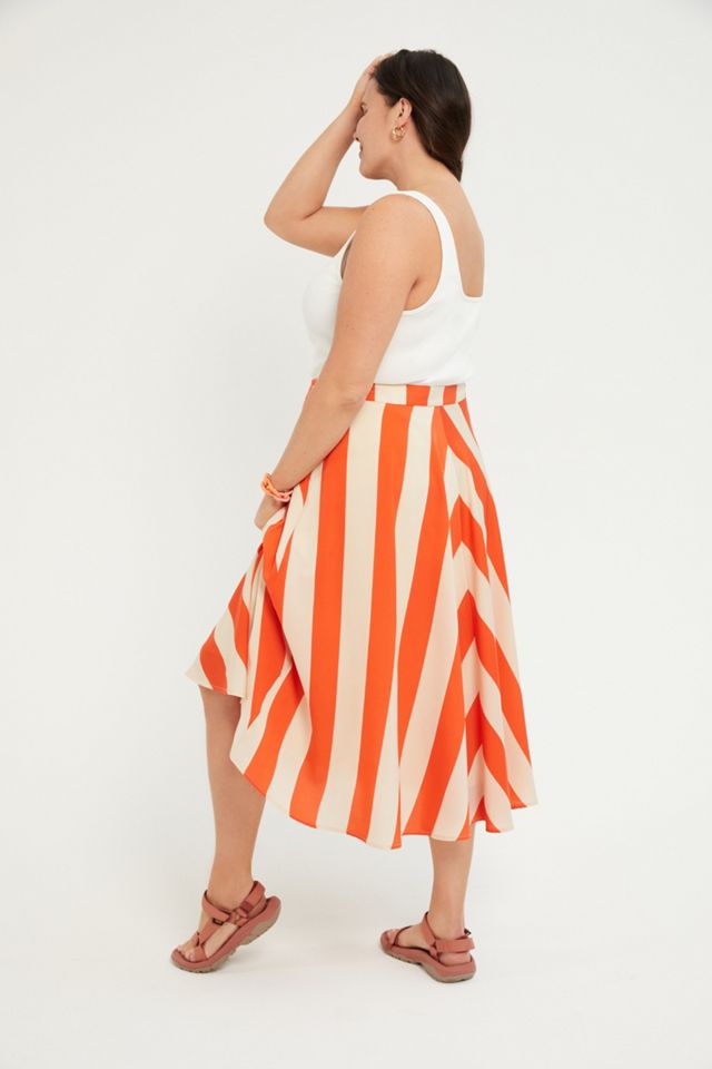 Ilsa Striped Midi Skirt #5