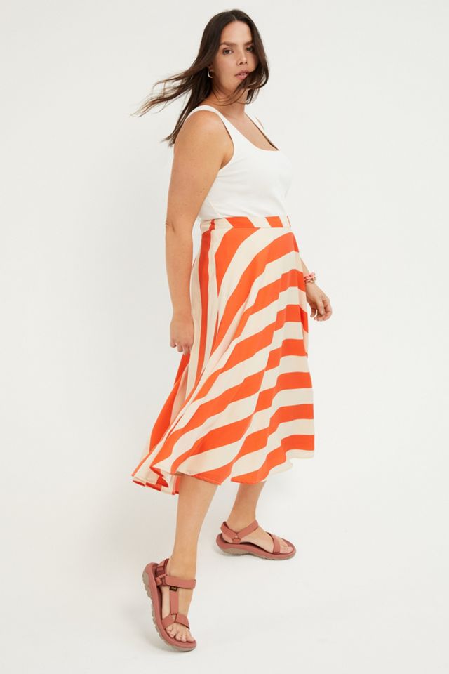 Ilsa Striped Midi Skirt #4