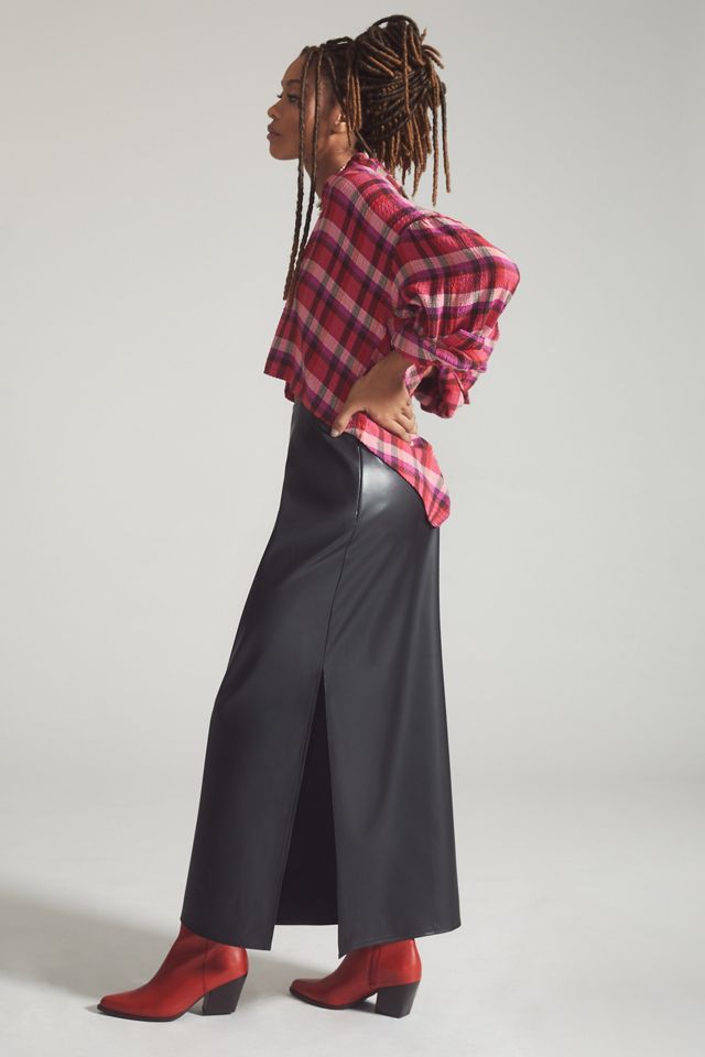 Mare Mare x Anthropologie Faux Leather Skirt #2