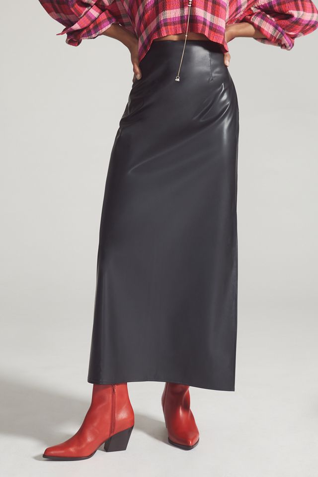 Mare Mare x Anthropologie Faux Leather Skirt #3