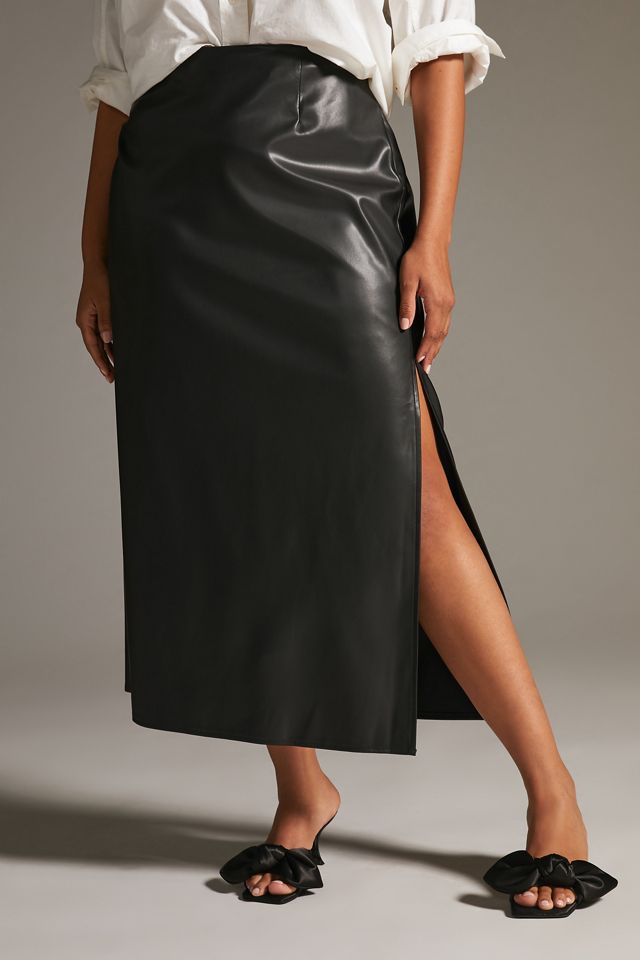 Mare Mare x Anthropologie Faux Leather Skirt #7