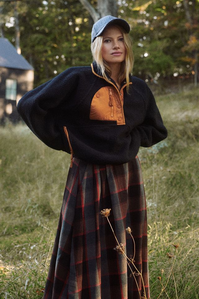 Mare Mare x Anthropologie Full Plaid Skirt | Anthropologie