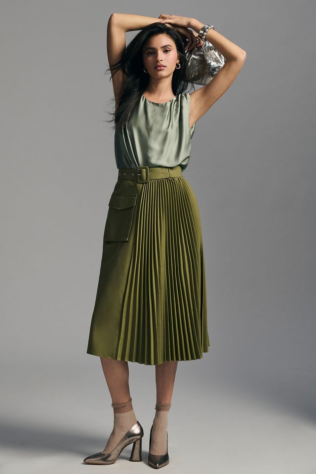 Mare Mare x Anthropologie Pleated Cargo Skirt #1