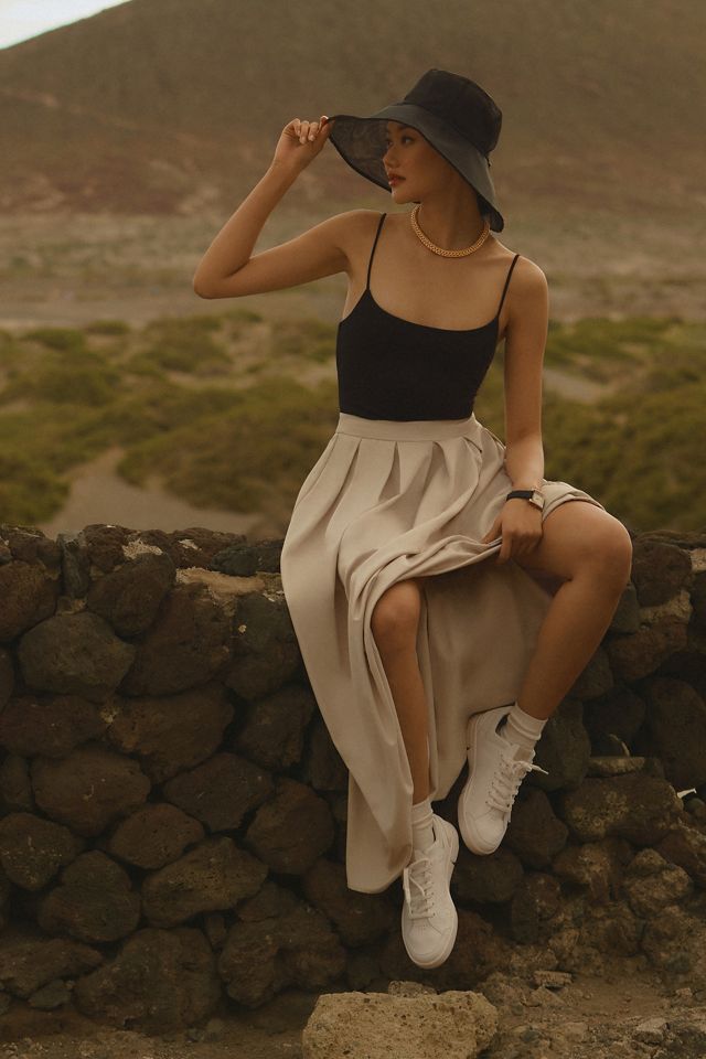 Mare Mare Pleated Maxi Skirt