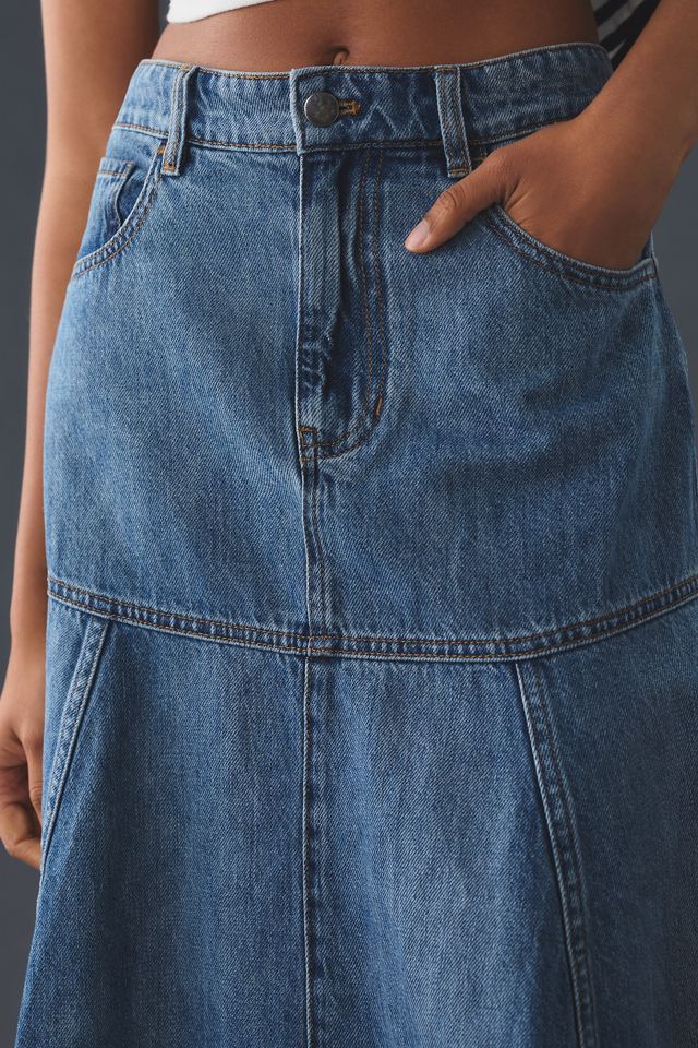 Mare Mare x Anthropologie Denim Flounce Skirt #3