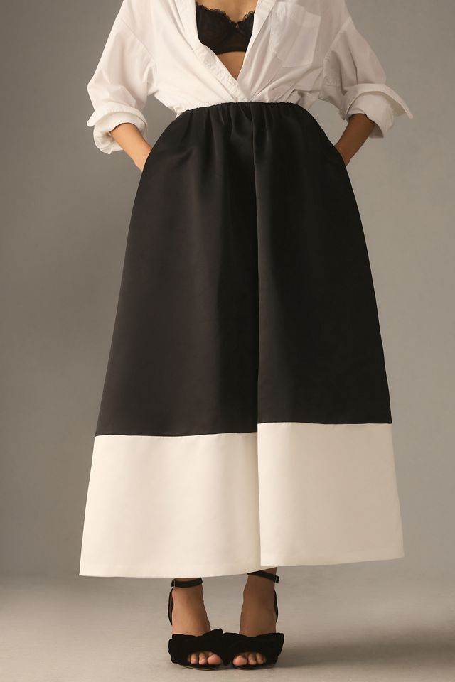 Mare Mare Colorblock A-Line Maxi Skirt #1