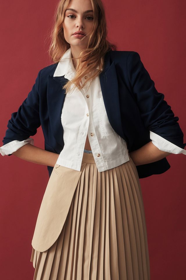 Mare Mare x Anthropologie Pleated High-Low Skirt #3
