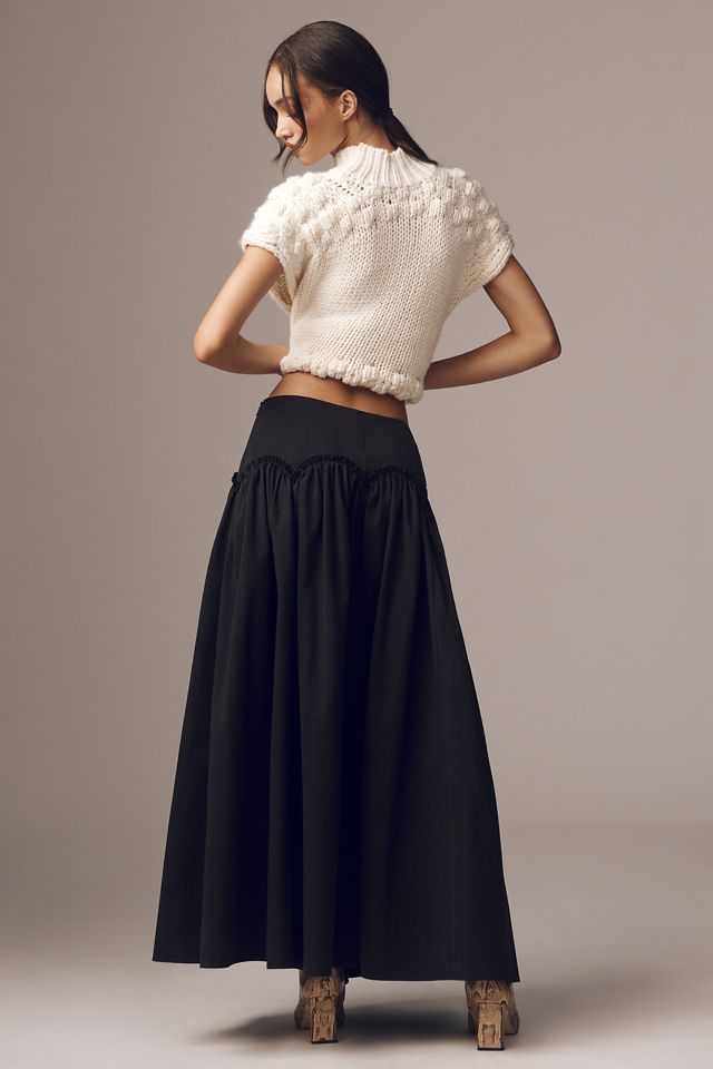 Mare Mare x Anthropologie Basque-Waist Maxi Skirt #1