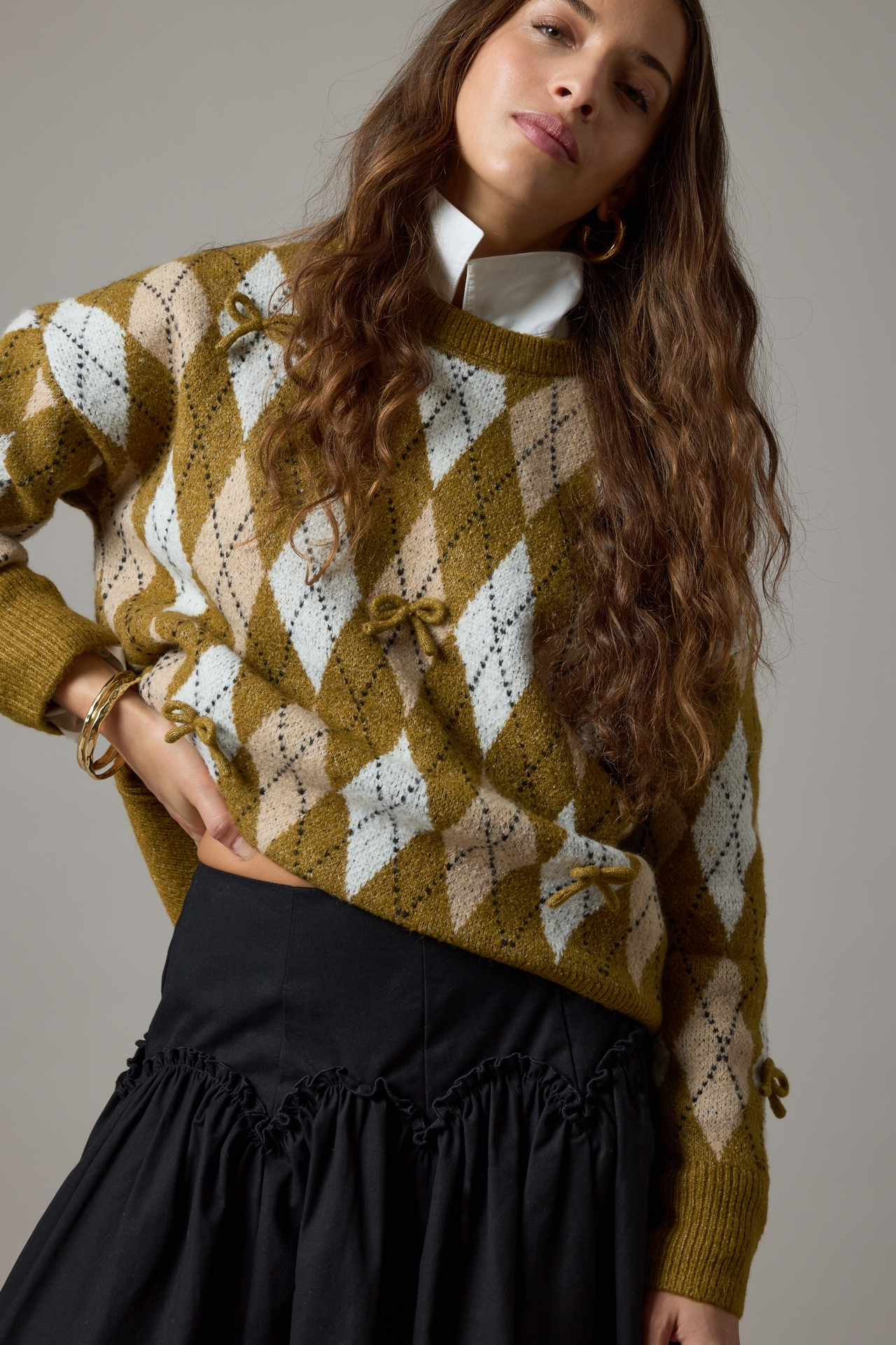 Mare x Anthropologie Basque-Waist Maxi Skirt