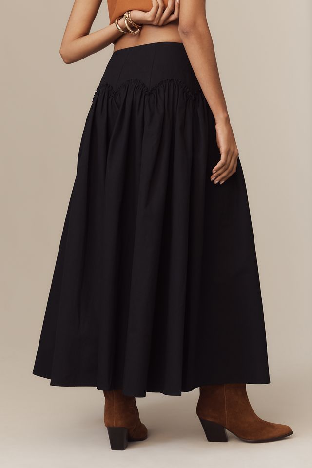 Mare Mare x Anthropologie Basque-Waist Maxi Skirt #3
