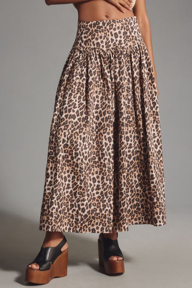 Mare Mare x Anthropologie Basque-Waist Maxi Skirt #1