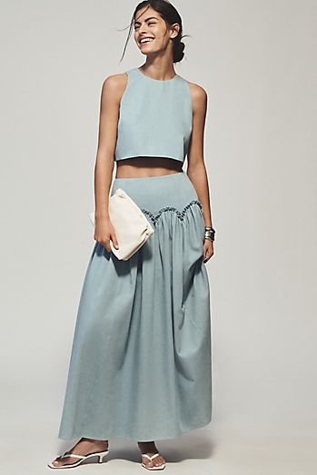 By Anthropologie Sheer Volume Maxi Skirt | Anthropologie By Anthropologie Sheer Volume Maxi Skirt | Anthropologie