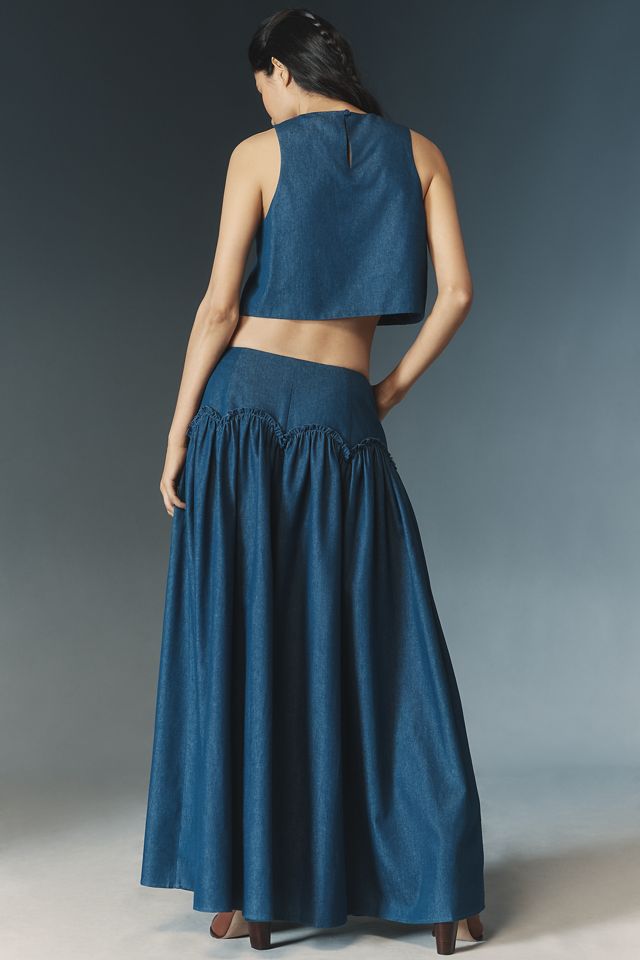 Falda Maxi de Cintura Vasca Mare Mare x Anthropologie #1