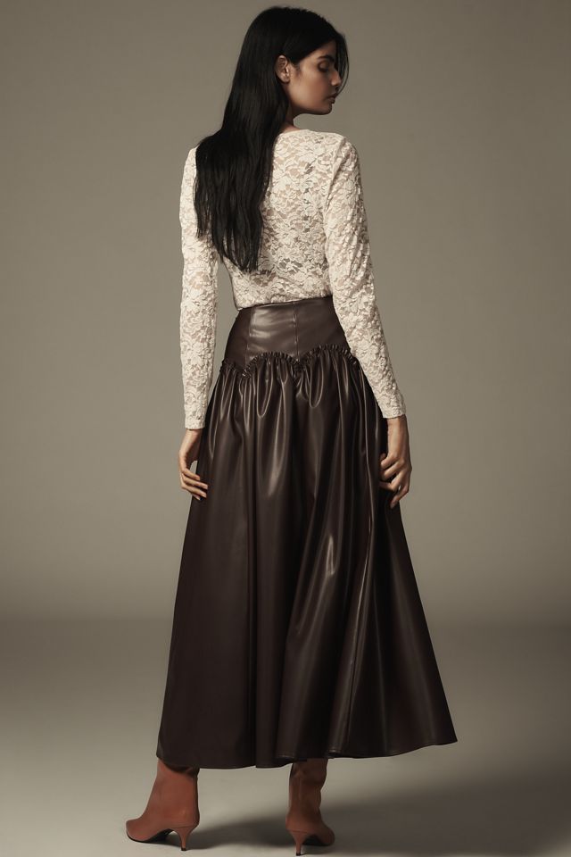 Mare Mare x Anthropologie Basque-Waist Maxi Skirt #2