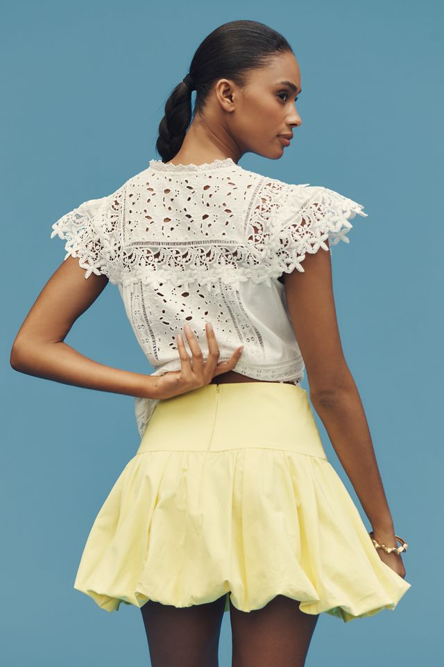 Mare Mare Drop-Waist Bubble-Hem Mini Skirt #2