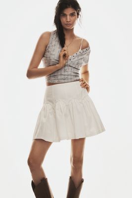 Mare Mare Basque-Waist Mini Skirt