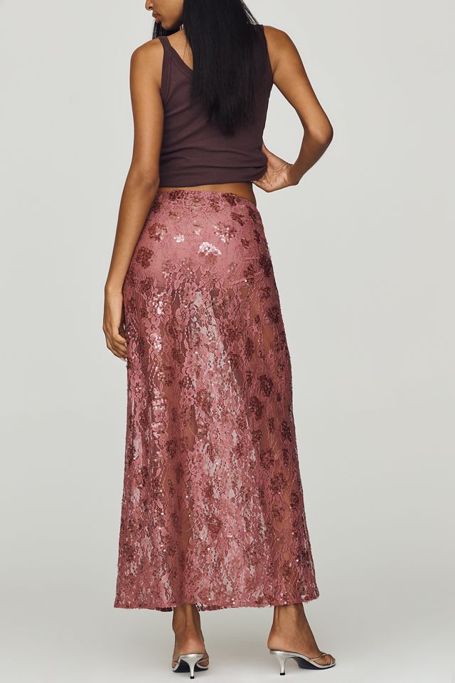 Mare Mare Sheer Lace Sequin Skirt #3
