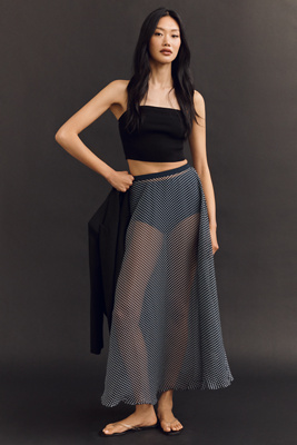 Mare Mare Sheer Dot Maxi Skirt | Anthropologie