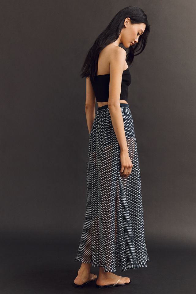 Mare Mare Sheer Dot Maxi Skirt #2