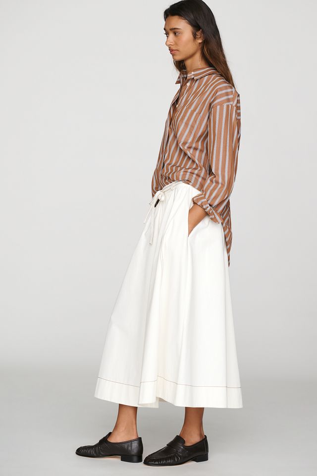 Mare Mare 100% Cotton Seamed Midi Skirt #2