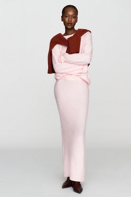 Mare Mare Wool Blend Sweater Maxi Skirt