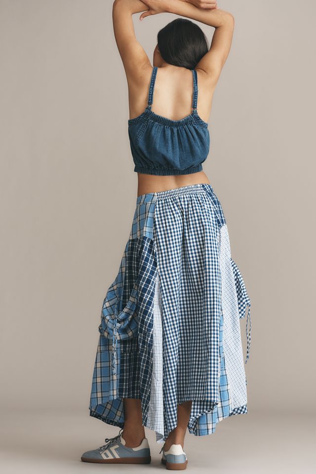 Pilcro Reworked Menswear Maxi Skirt #2