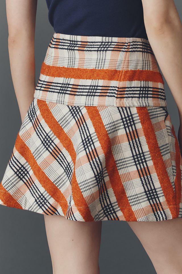 Maeve Tweed Button-Front Mini Skirt #3