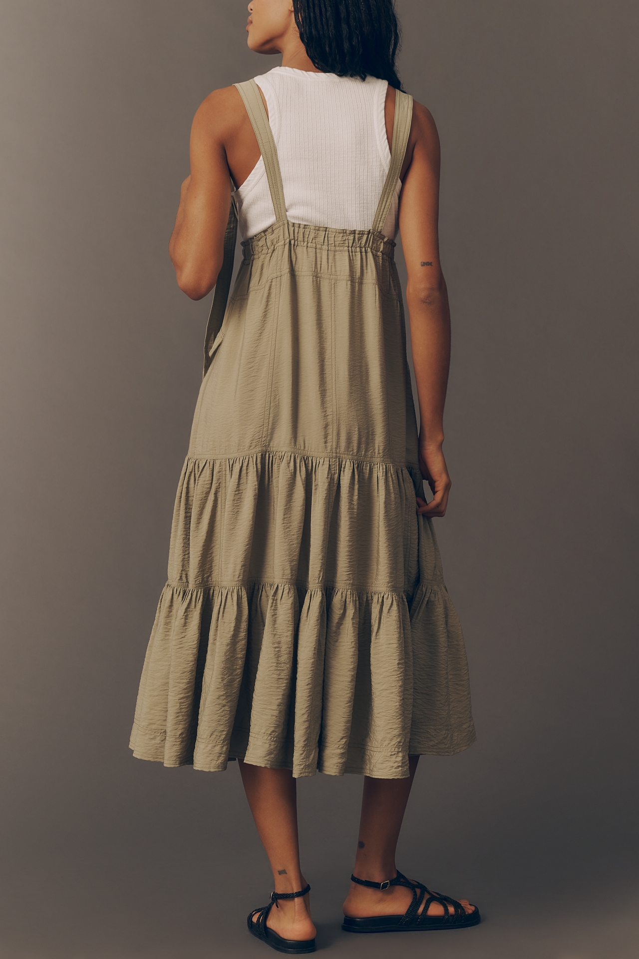 Pilcro Washed Denim Pinafore