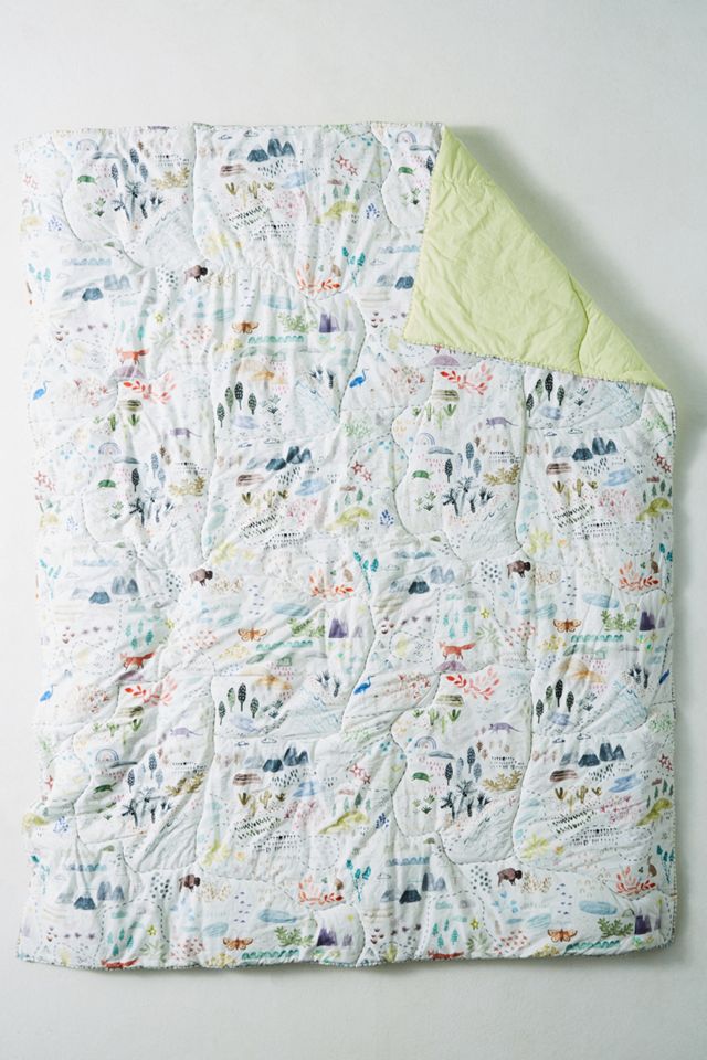 Katie Vernon Wilderness Map Kids Quilt #3