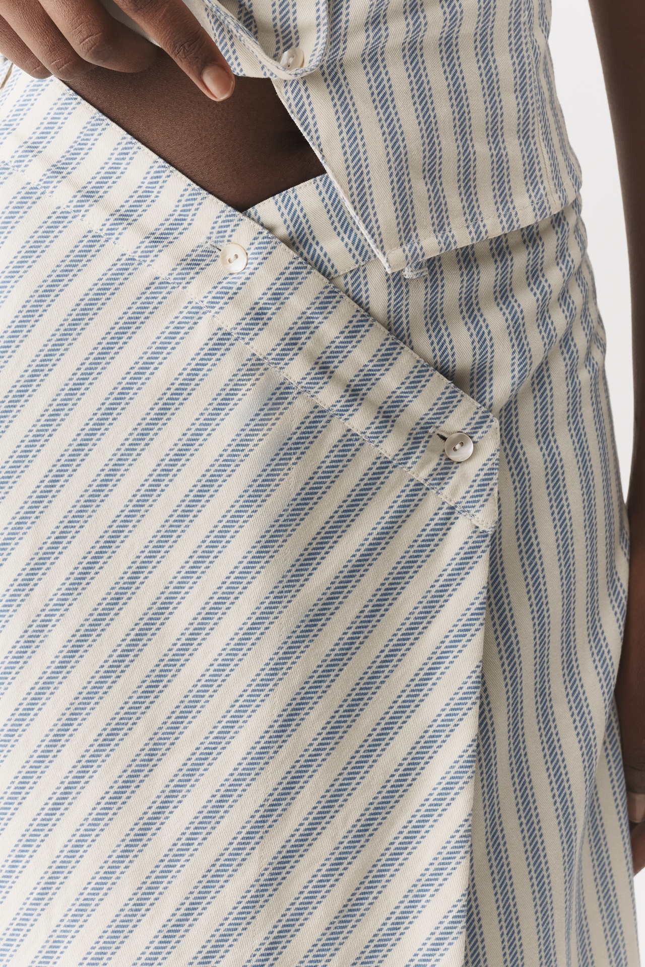 Muse Assembly Hazel Asymmetric Midi Skirt