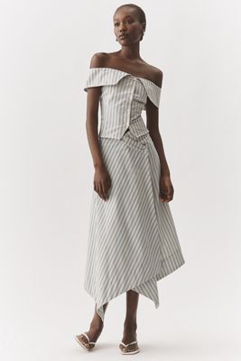 Muse Assembly Hazel Asymmetric Midi Skirt