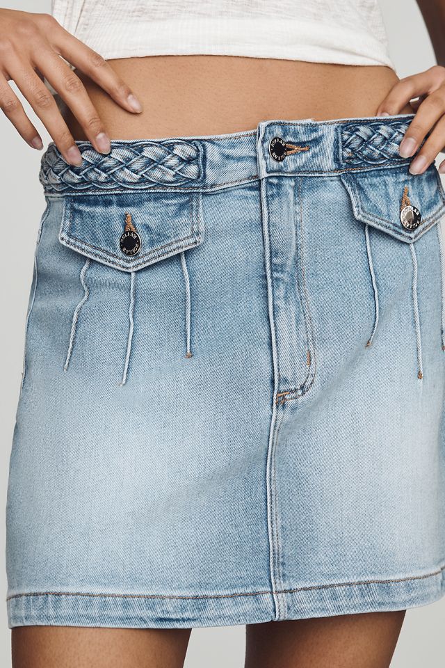 Rolla's High Line Denim Mini Skirt | Anthropologie